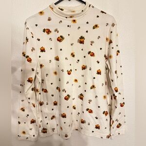 Vintage Craft & Barrow Pumpkin Turtleneck XL